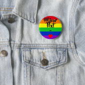 #LGBT #love #pride #gay #lesbian #freedom #parade Ronde Button 5,7 Cm (In situ)
