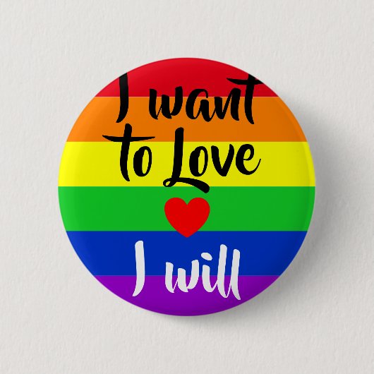#LGBT #love #pride #gay #lesbian #freedom #parade Ronde Button 5,7 Cm (Voorkant)