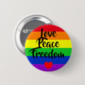 #LGBT #love #pride #gay #lesbian #freedom #parade Ronde Button 5,7 Cm (Voorkant /achterkant)