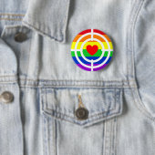 #LGBT #love #pride #gay #lesbian #freedom #parade Ronde Button 5,7 Cm (In situ)