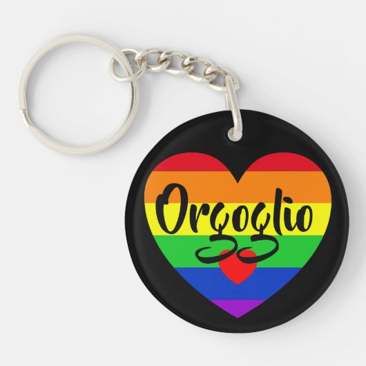 #LGBT #love #pride #gay #lesbian #freedom #parade Sleutelhanger (Voorkant)