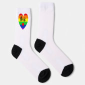 #LGBT #love #pride #gay #lesbian #freedom #parade Sokken (Rechts)