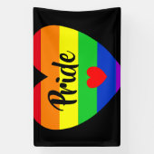 #LGBT #love #pride #gay #lesbian #freedom #parade Spandoek (Verticaal)