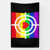#LGBT #love #pride #gay #lesbian #freedom #parade Spandoek (Verticaal)