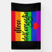 #LGBT #love #pride #gay #lesbian #freedom #parade Spandoek (Verticaal)