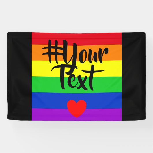 #LGBT #love #pride #gay #lesbian #freedom #parade Spandoek (Horizontaal)