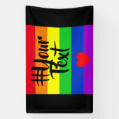 #LGBT #love #pride #gay #lesbian #freedom #parade Spandoek (Verticaal)