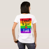#LGBT #love #pride #gay #lesbian #freedom #parade T-shirt (Achterkant volledig)