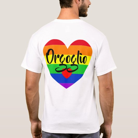 #LGBT #love #pride #gay #lesbian #freedom #parade T-shirt (Achterkant)