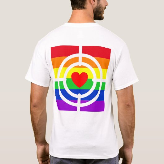 #LGBT #love #pride #gay #lesbian #freedom #parade T-shirt (Achterkant)