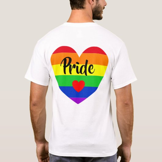 #LGBT #love #pride #gay #lesbian #freedom #parade T-shirt (Achterkant)