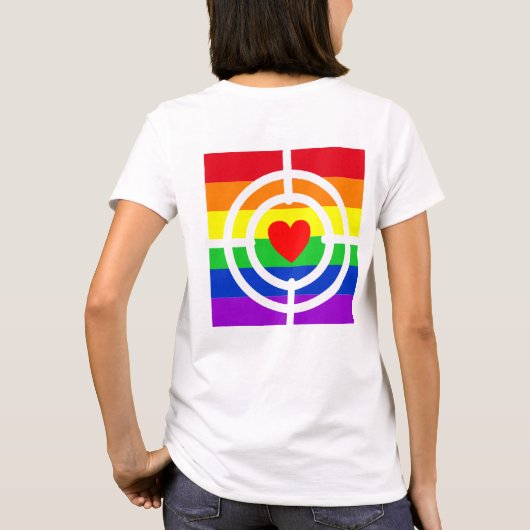#LGBT #love #pride #gay #lesbian #freedom #parade T-shirt (Achterkant)
