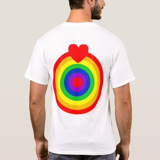 #LGBT #love #pride #gay #lesbian #freedom #parade T-shirt (Achterkant)