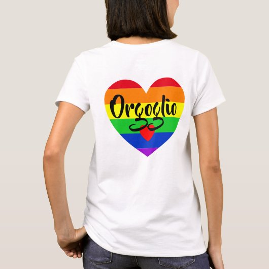 #LGBT #love #pride #gay #lesbian #freedom #parade T-shirt (Achterkant)