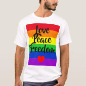 #LGBT #love #pride #gay #lesbian #freedom #parade T-shirt (Voorkant)