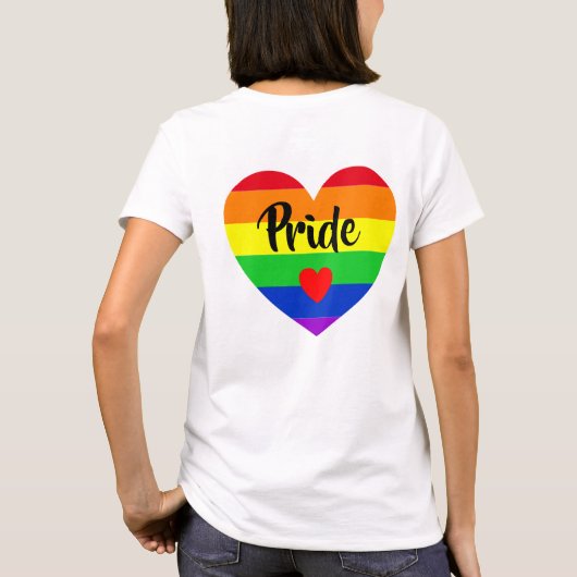 #LGBT #love #pride #gay #lesbian #freedom #parade T-shirt (Achterkant)