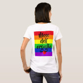 #LGBT #love #pride #gay #lesbian #freedom #parade T-shirt (Achterkant volledig)
