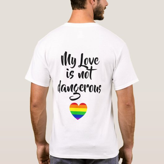 #LGBT #love #pride #gay #lesbian #freedom #parade T-shirt (Achterkant)