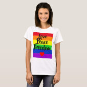 #LGBT #love #pride #gay #lesbian #freedom #parade T-shirt (Voorkant volledig)