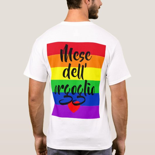 #LGBT #love #pride #gay #lesbian #freedom #parade T-shirt (Achterkant)