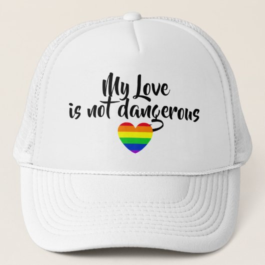 #LGBT #love #pride #gay #lesbian #freedom #parade Trucker Pet (Voorkant)