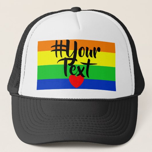 #LGBT #love #pride #gay #lesbian #freedom #parade Trucker Pet (Voorkant)