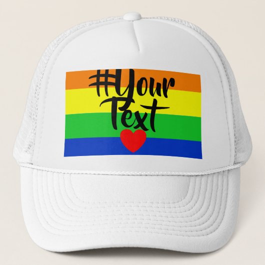 #LGBT #love #pride #gay #lesbian #freedom #parade Trucker Pet (Voorkant)