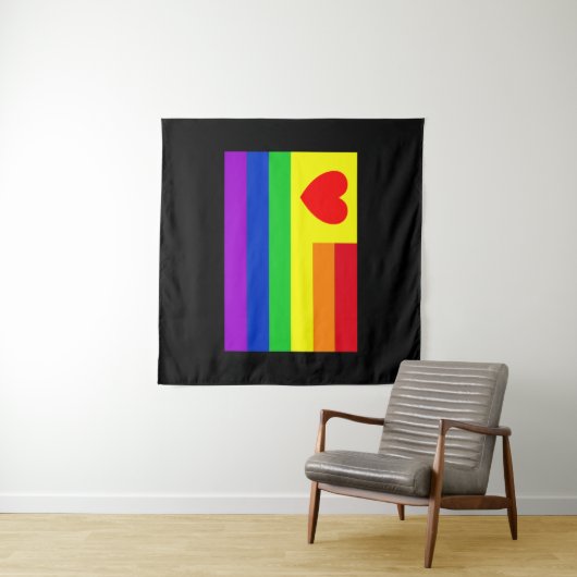 #LGBT #love #pride #gay #lesbian #freedom #parade Wandkleed (In Situ (horizontaal))