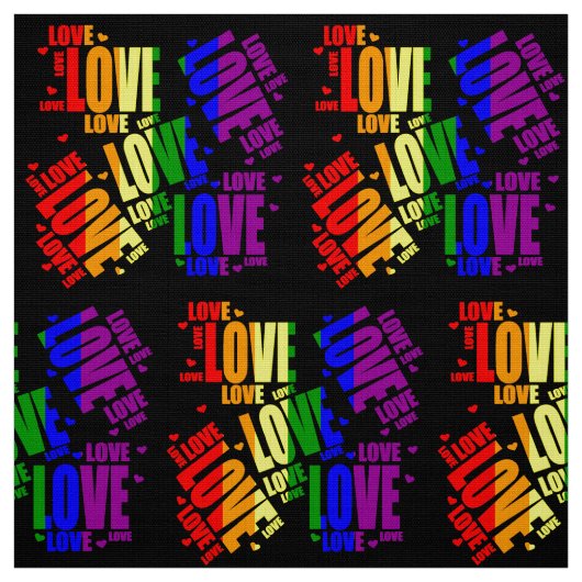 LGBT Love-tekst Stof (Swatch)