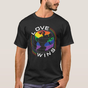 LGBT Love Wins Gay Wereldbol Lesbian Transgender T-shirt