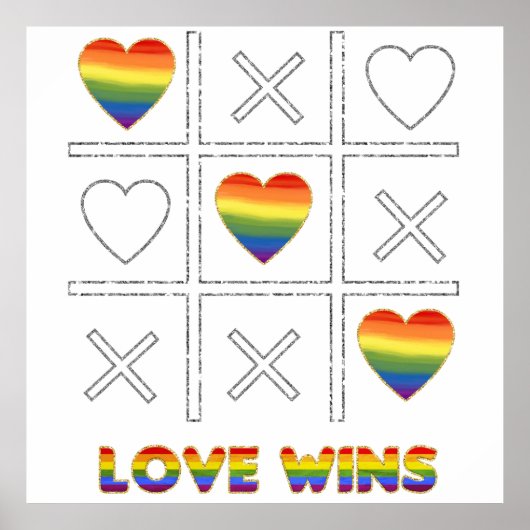 LGBT Love Wins Poster (Voorkant)