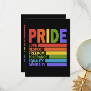 LGBT Maand van de Gay Pride LGBT Bedankkaart