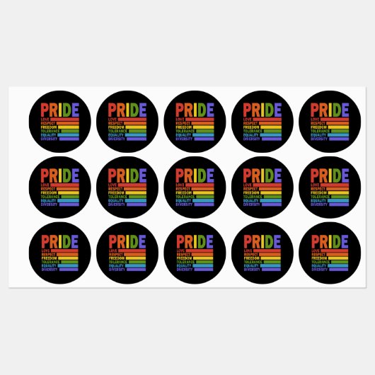 LGBT Maand van de Gay Pride LGBT Labels (Vel)