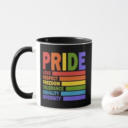 LGBT Maand van de Gay Pride LGBT Mok (Met donut)