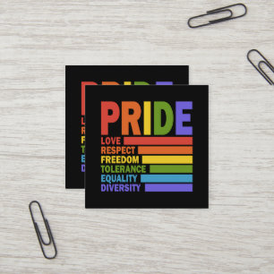 LGBT Maand van de Gay Pride LGBT Vierkante Visitekaartje