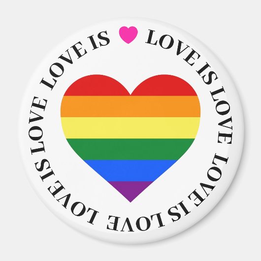 LGBT Magneten - Liefde is Liefde (Voorkant)