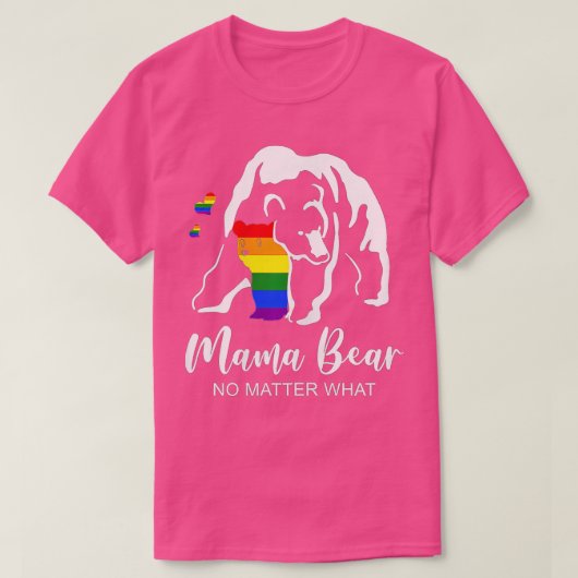 LGBT Mama Beer Gay Pride Equal Rights Rainbow Gif T-shirt (Design voorkant)