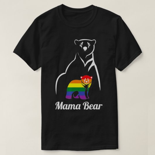 LGBT Mama Beer Gay Pride Equal Rights Rainbow T-shirt (Design voorkant)