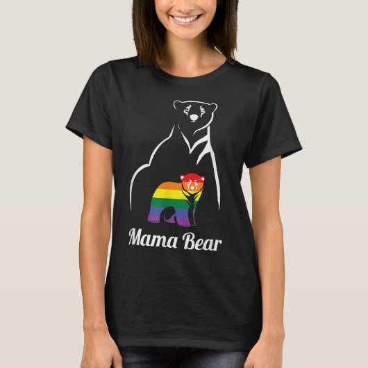 LGBT Mama Beer Gay Pride Equal Rights Rainbow T-shirt (Voorkant)