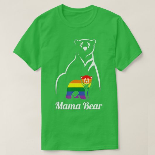 LGBT Mama Beer Gay Pride Equal Rights Rainbow T-shirt (Design voorkant)