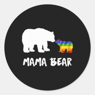 LGBT Mama Beer Mom Lesbische Homo Biual Transgende Ronde Sticker