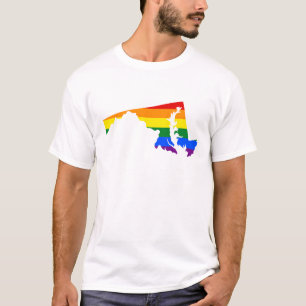 LGBT Maryland, VS-staatskaart T-Shirt