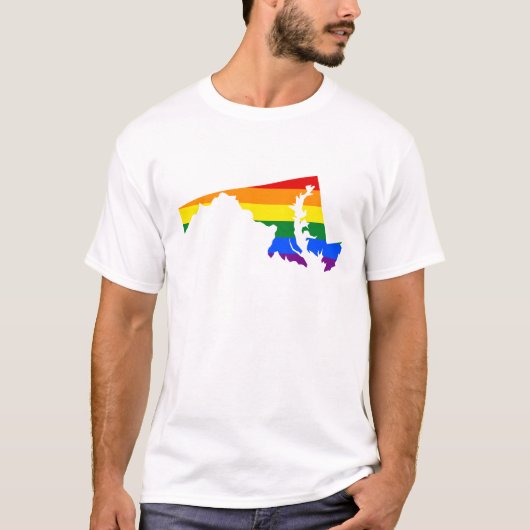 LGBT Maryland, VS-staatskaart T-Shirt (Voorkant)