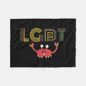 LGBT - Mensenrechten - Cute Crab Fleece Deken (Voorkant (Horizontaal))