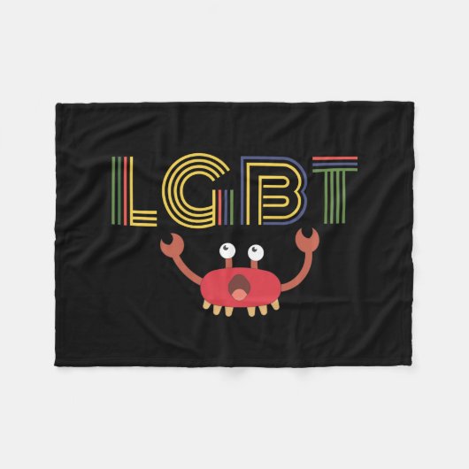 LGBT - Mensenrechten - Cute Crab Fleece Deken (Voorkant (Horizontaal))