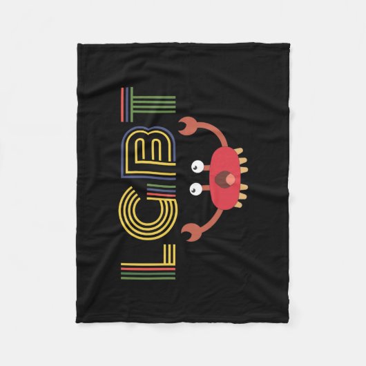 LGBT - Mensenrechten - Cute Crab Fleece Deken (Voorkant)