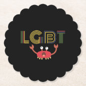 LGBT - Mensenrechten - Cute Crab Kartonnen Onderzetters (Voorkant)
