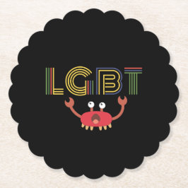 LGBT - Mensenrechten - Cute Crab Kartonnen Onderzetters