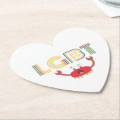 LGBT - Mensenrechten - Cute Crab Kartonnen Onderzetters (Gekanteld)