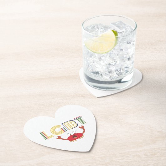 LGBT - Mensenrechten - Cute Crab Kartonnen Onderzetters (Insitu)